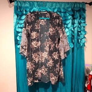 Maurices plus size floral kimono 2X